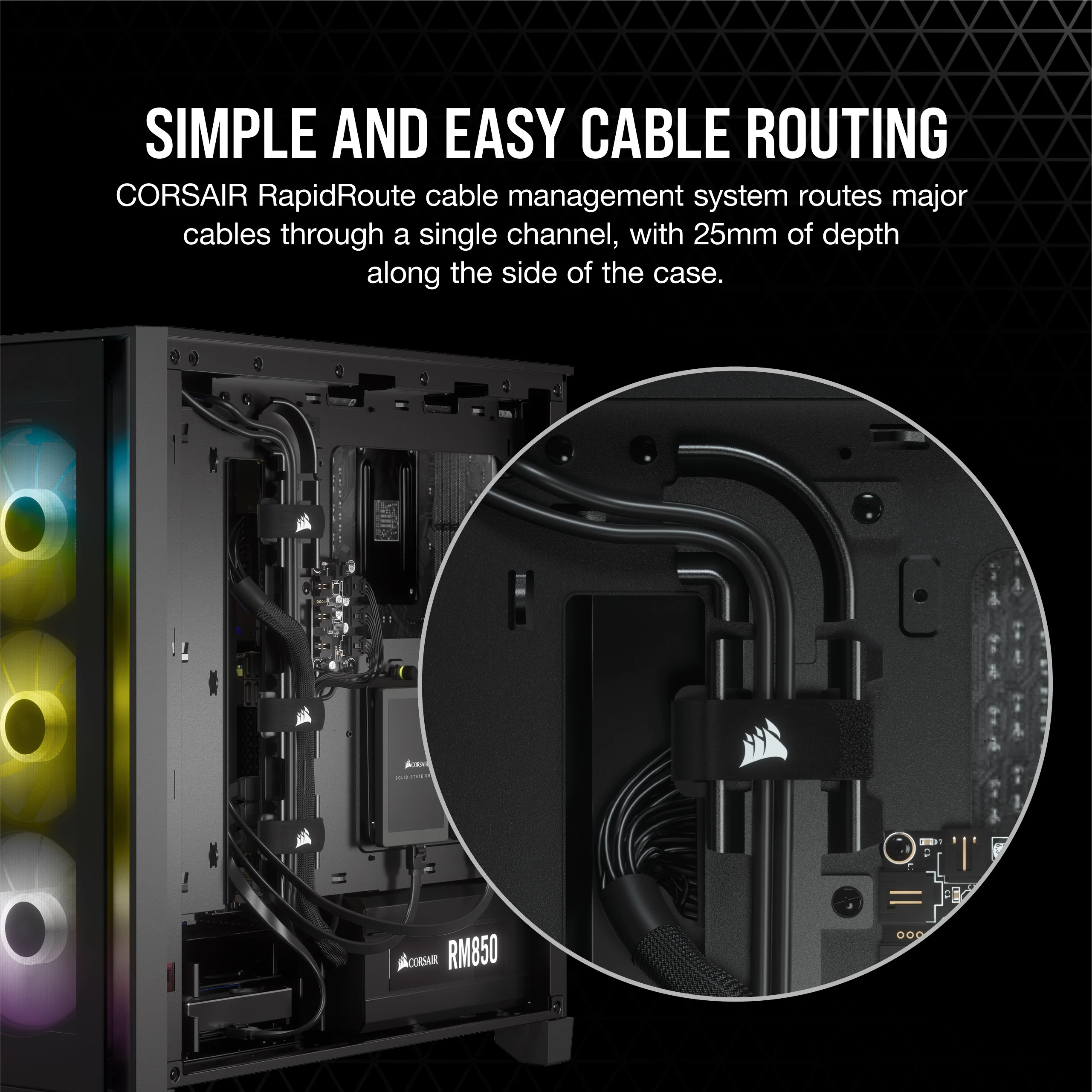 Corsair Case iCUE 4000X RGB Black CC-9011204-WW - Case view 3