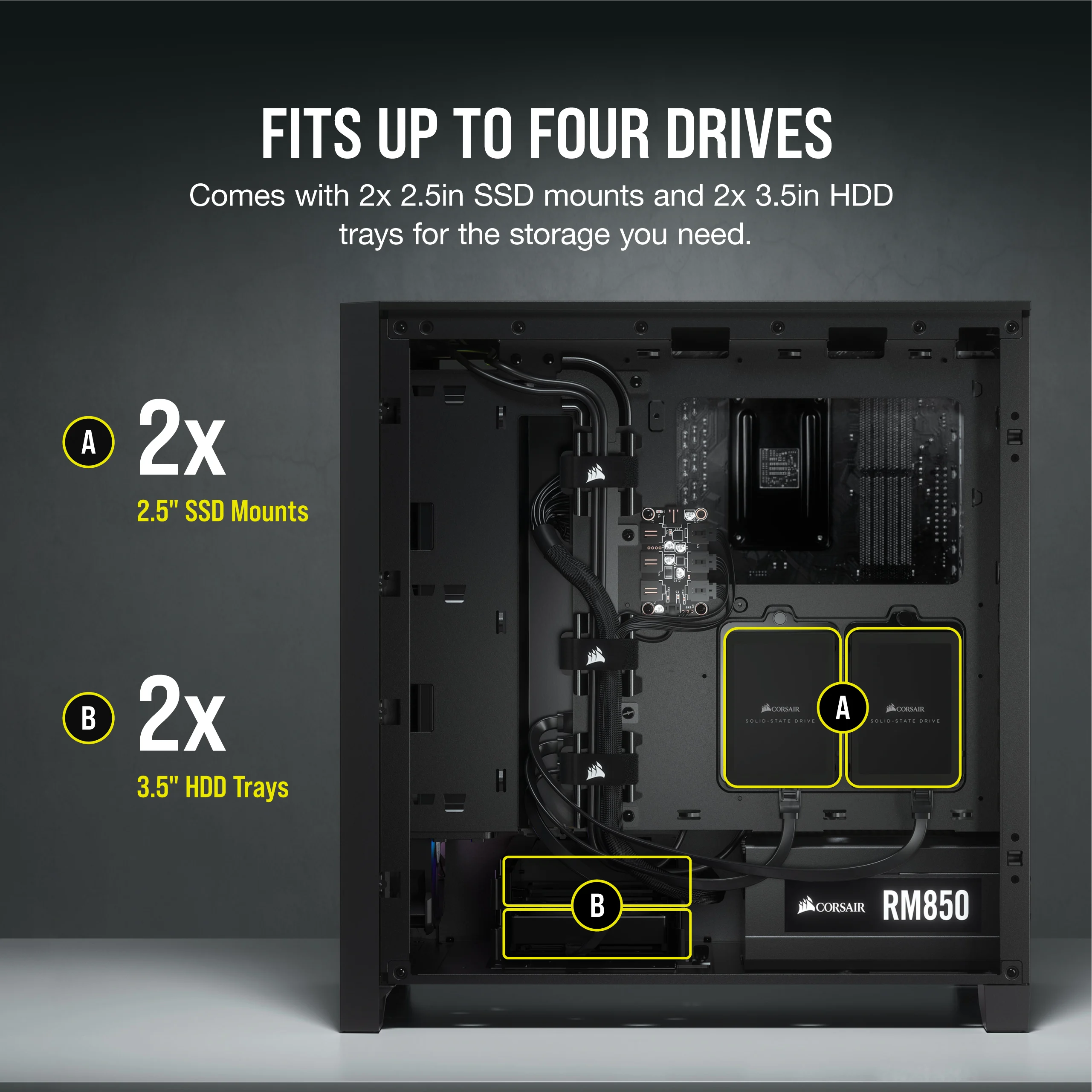 Corsair Case iCUE 4000X RGB Black CC-9011204-WW - Case view 4