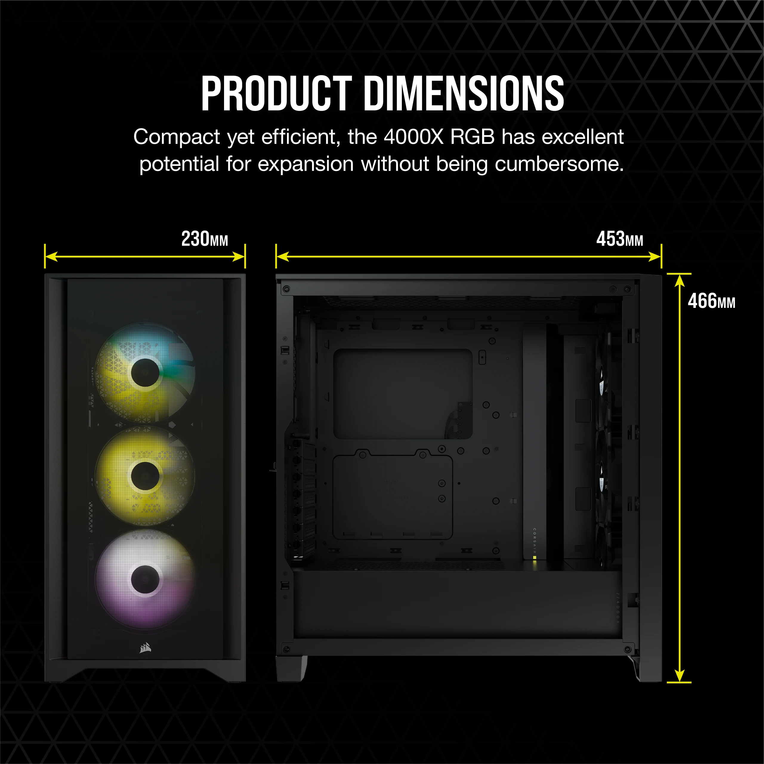 Corsair Case iCUE 4000X RGB Black CC-9011204-WW - Case view 6