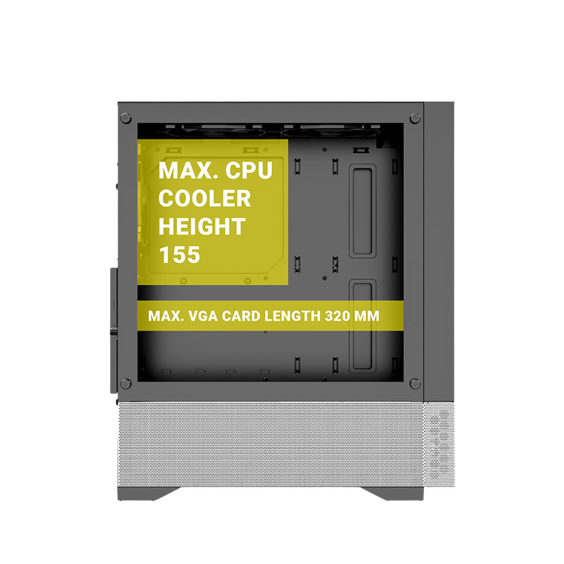 Ant Esports Case Pepper 5F Black & White - Case view 2