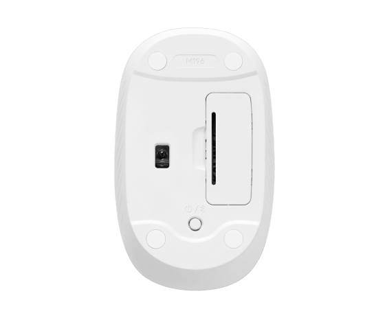 Logitech Mouse M196 White Bluetooth Wireless
