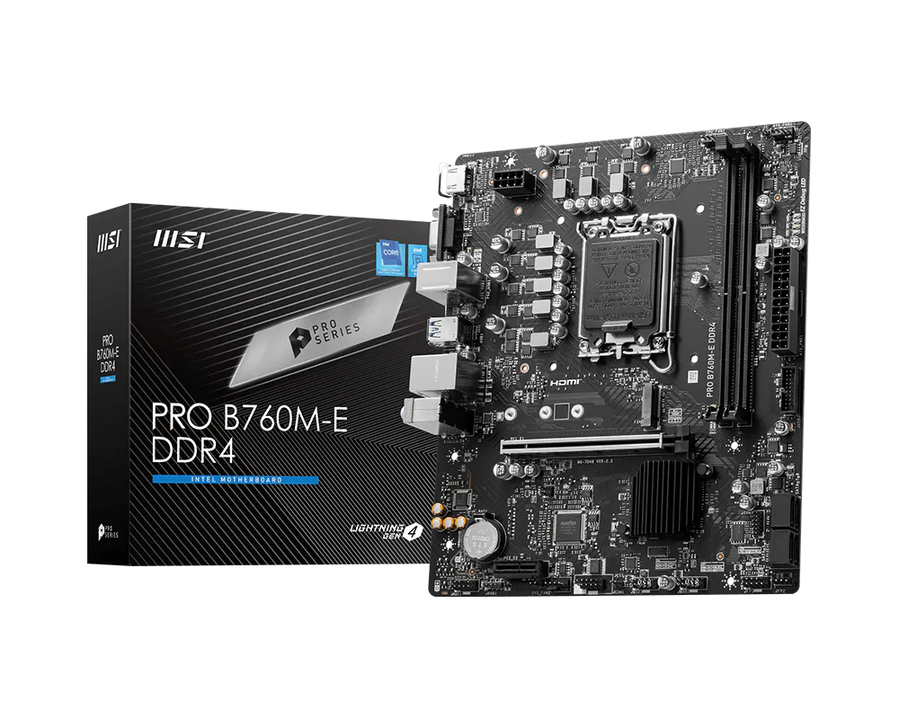 MSI PRO B760M-E DDR4 Board