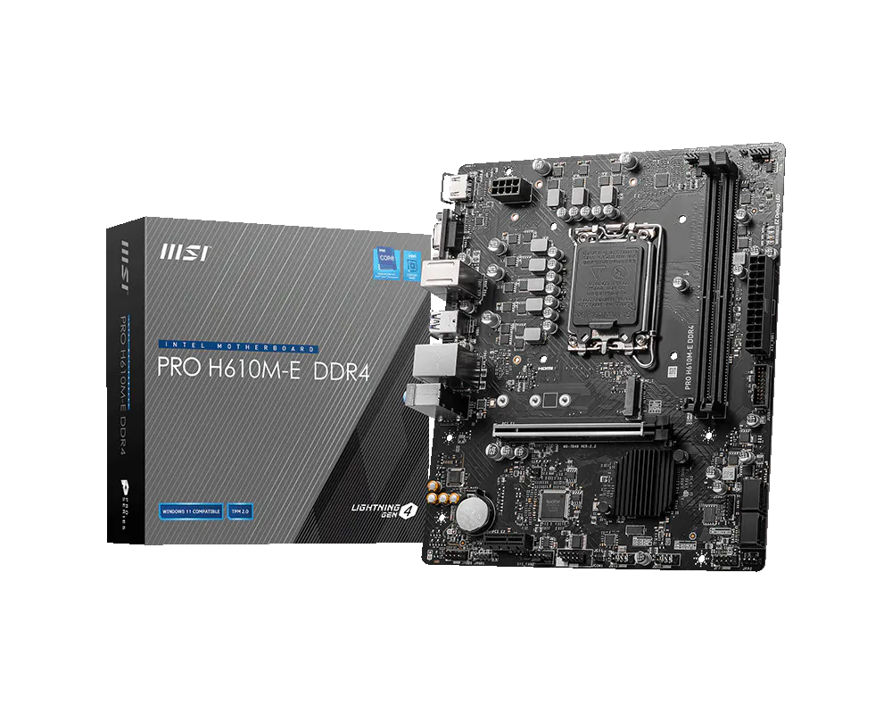 MSI Pro H610M-E DDR4 Board