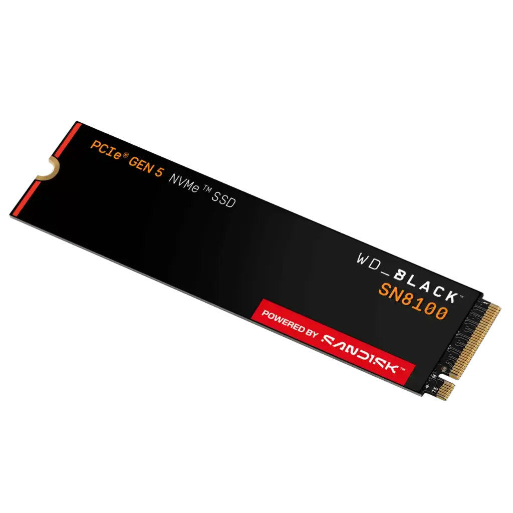 WD Black SN8100 1TB PCIe Gen 5 NVMe SSD WDS100T1Z0M