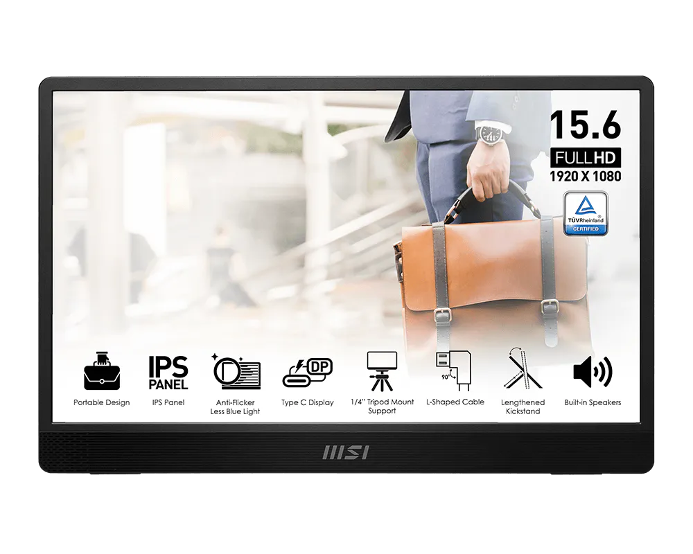 MSI 16" MP161 E2 USB-C Portable Monitor