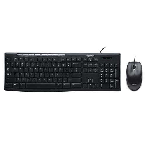 Logitech MK200 Wired KB+M Combo Multimedia