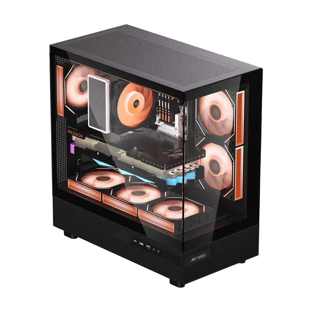 Ant Esports Case Crystal X6 Black