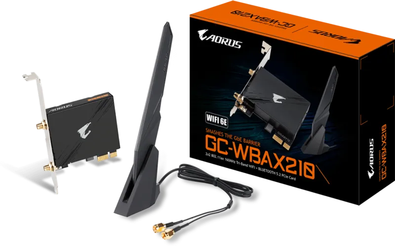 Gigabyte PCIe WiFi6E + BlueTooth 5.2 GC-WBAX210