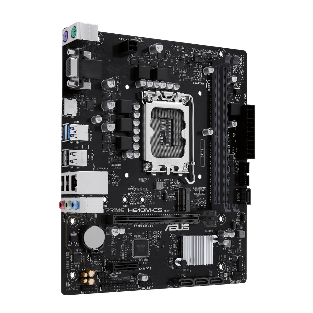 Asus PRIME H610M-CS D5 DDR5 Board - View 2