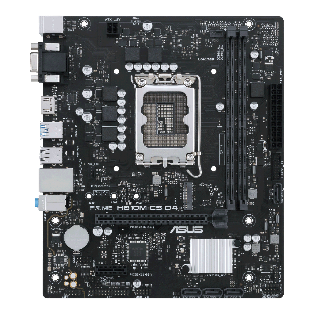 Asus PRIME H610M-CS D4 DDR4 Board - View 1
