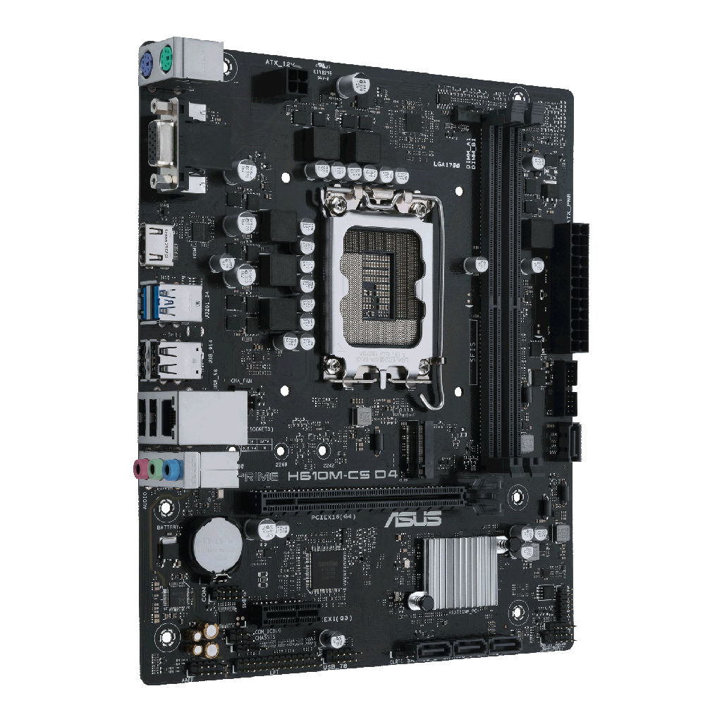 Asus PRIME H610M-CS D4 DDR4 Board - View 2