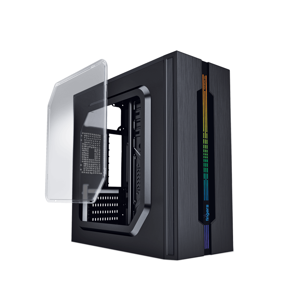 Fingers Case ATX RGB Bruno SG With SMPS - Case view 2