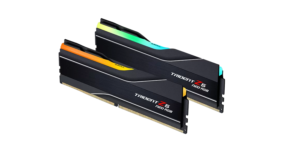 GSkill DDR5 Trident Z5 Neo RGB 64GB Kit 2x32GB 6000MHz CL30 F5-6000J3040G32GX2-TZ5NR - View 2