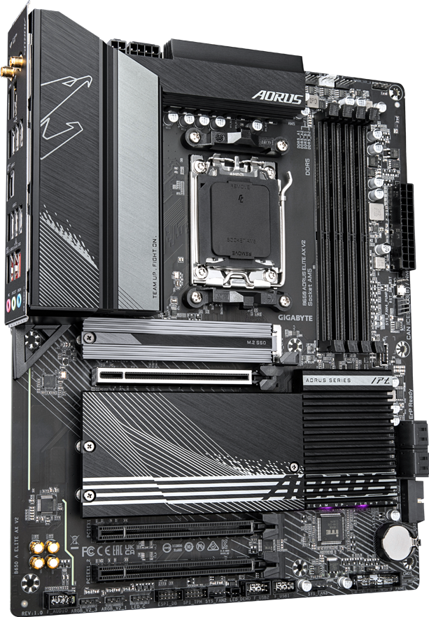Gigabyte B650 AORUS ELITE AX V2 Board - View 3