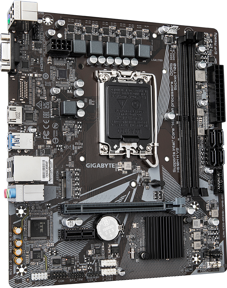 Gigabyte Board H610M H V2 DDR5 - View 2