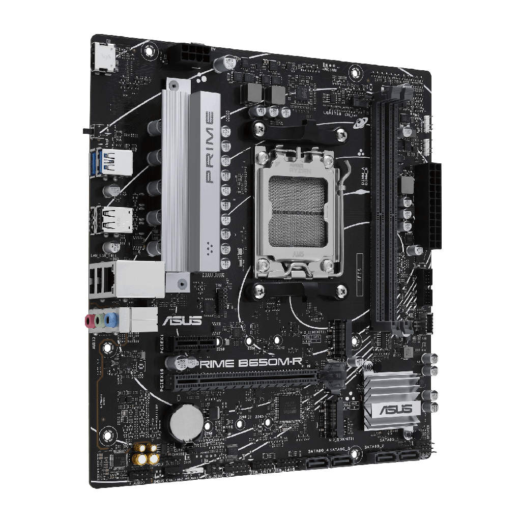 Asus Prime B650M-R Board - View 2