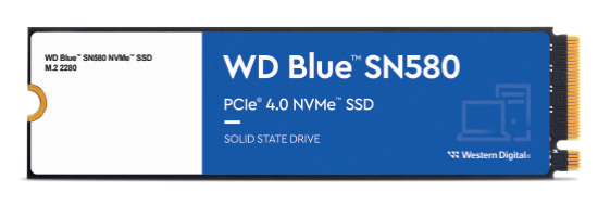 WD SN580 250GB NVMe Blue PCIe Gen4 SSD WDS250G3B0E - View 1