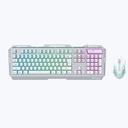 Zebronics Transformer1 Combo White KB Mouse LED Gaming