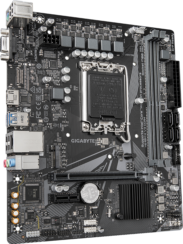Gigabyte Board H610M H V3 DDR4 - View 2