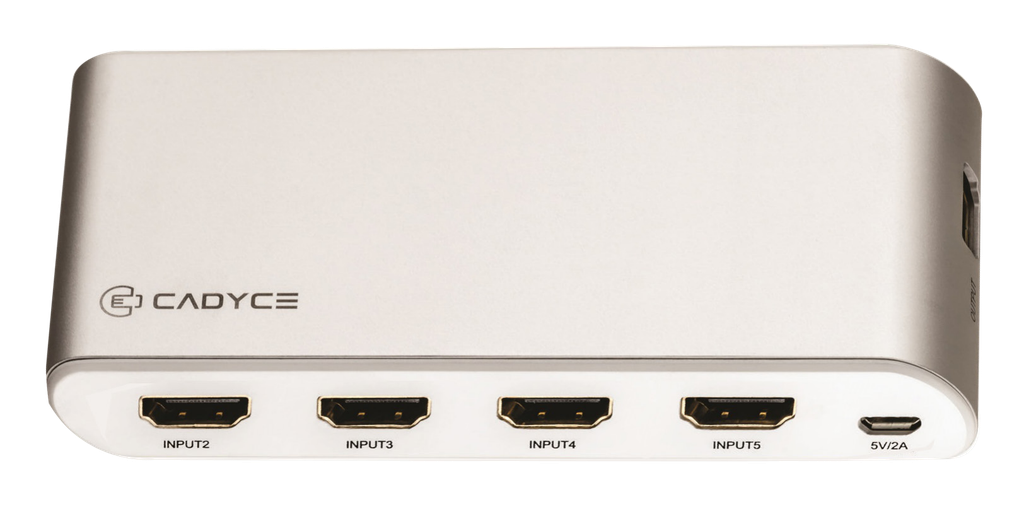 Cadyce CA-5HDS 5x1 HDMi Switch - Manufacturer view 2