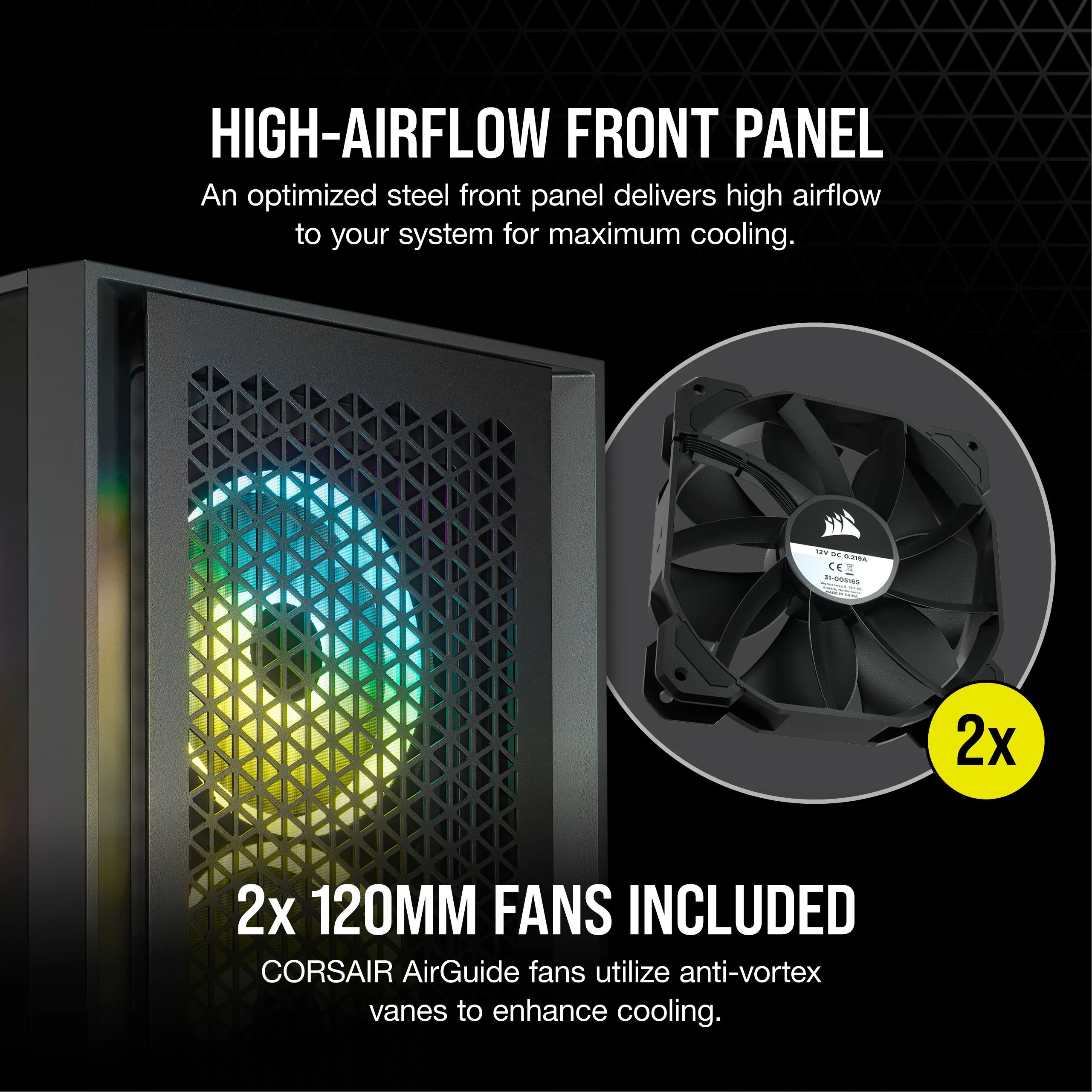 Corsair Case 4000D Airflow Black CC-9011200-WW (copy) - Case view 2