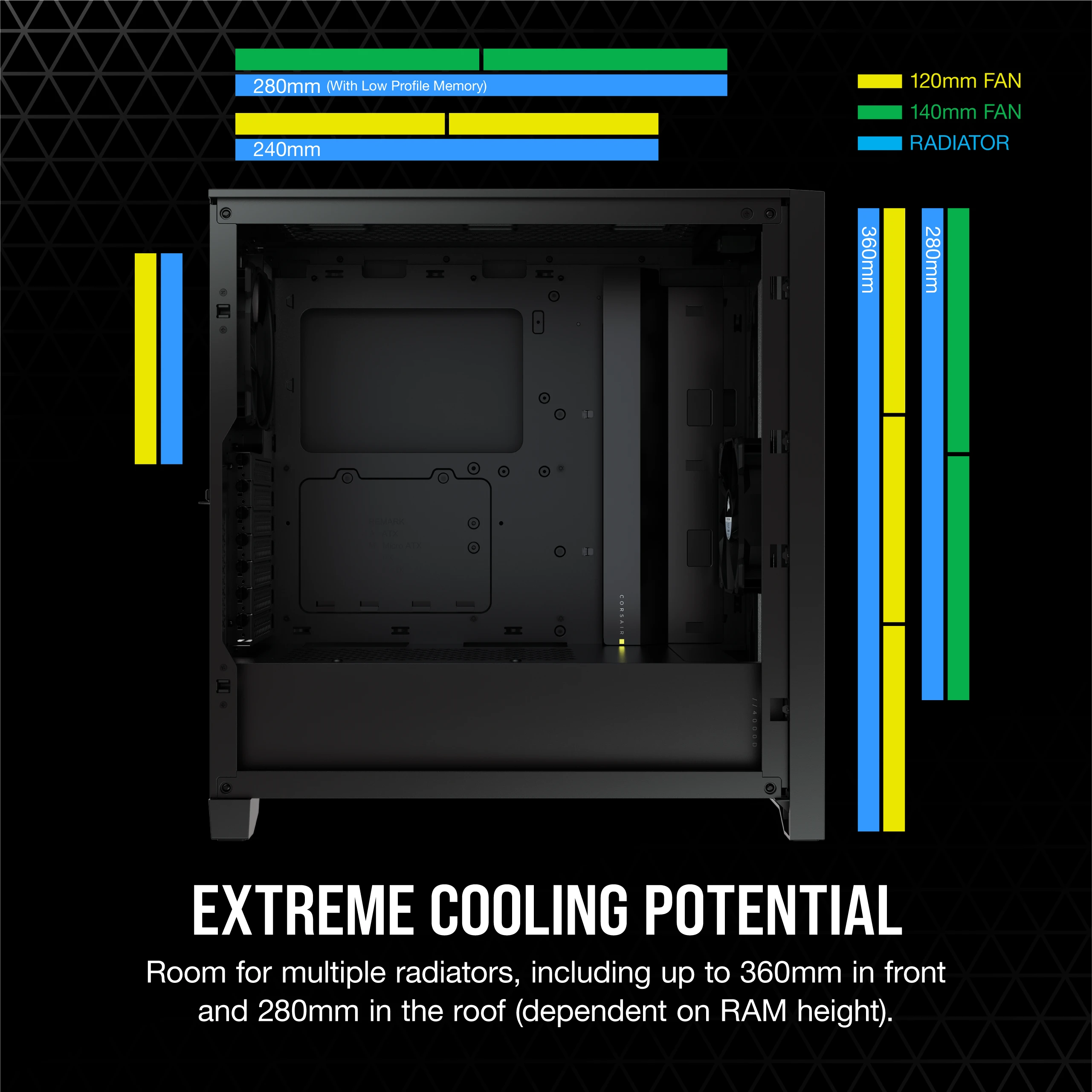 Corsair Case 4000D Airflow Black CC-9011200-WW (copy) - Case view 3