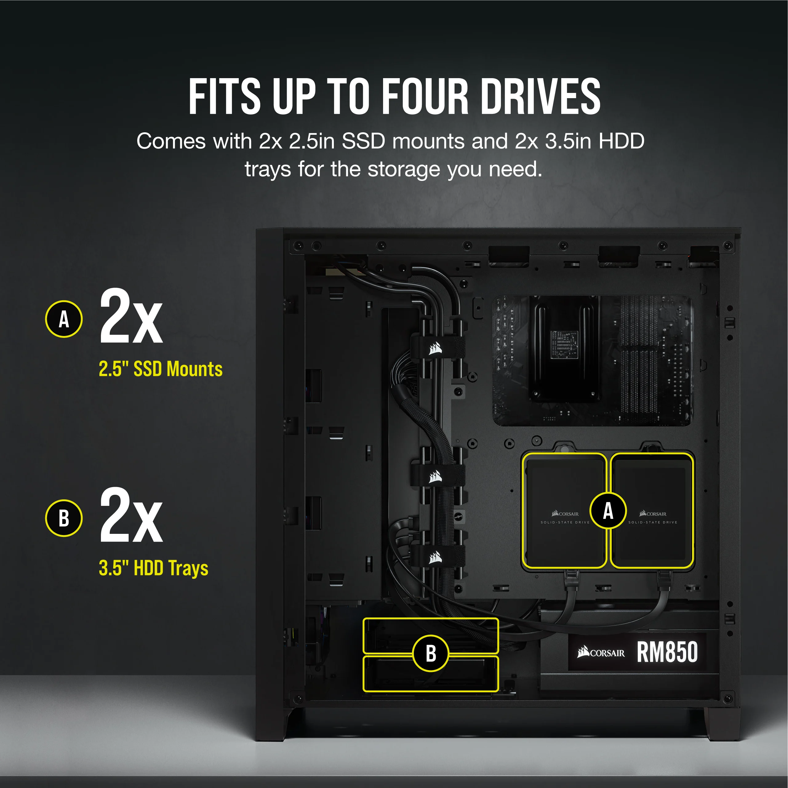 Corsair Case 4000D Airflow Black CC-9011200-WW (copy) - Case view 5