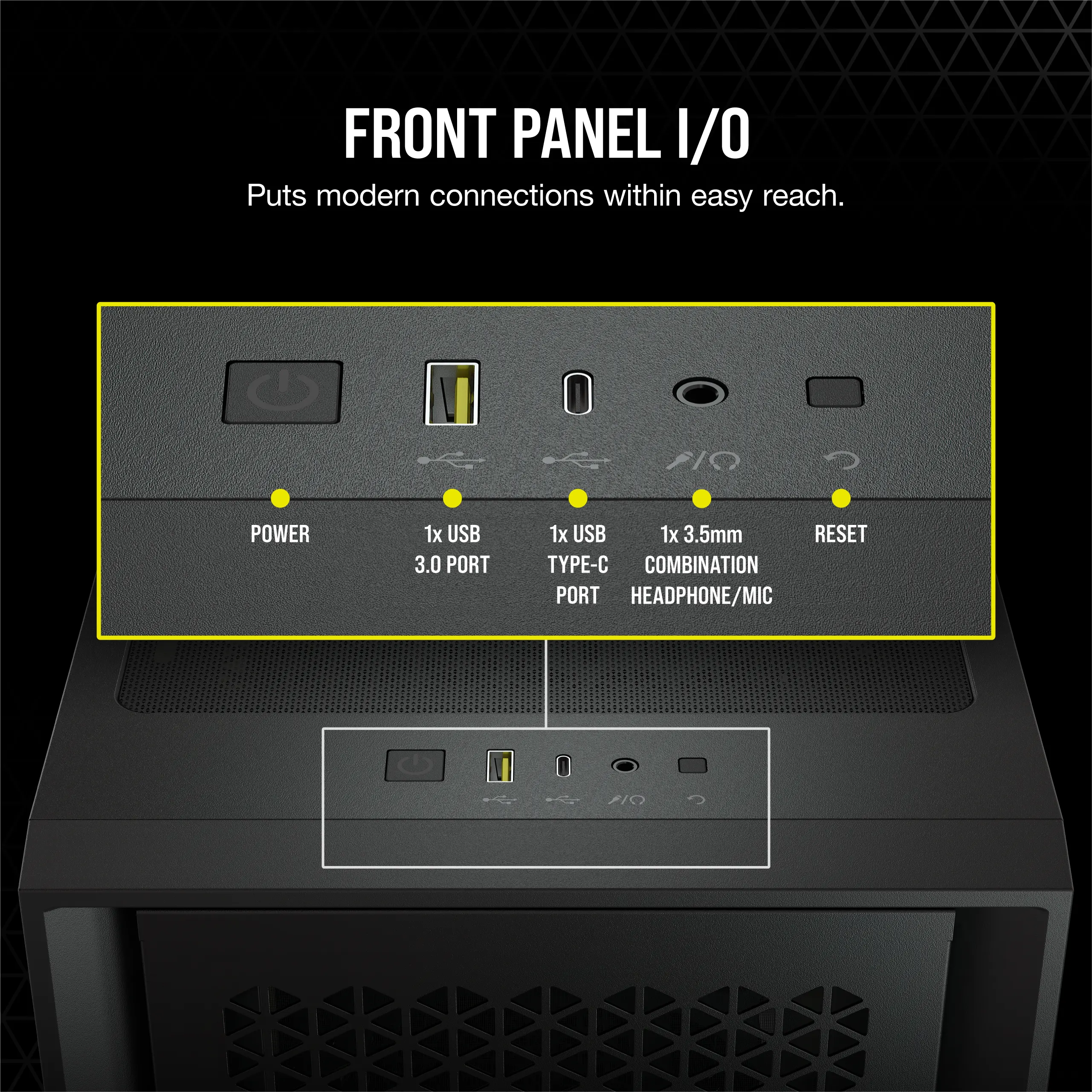 Corsair Case 4000D Airflow Black CC-9011200-WW (copy) - Case view 6
