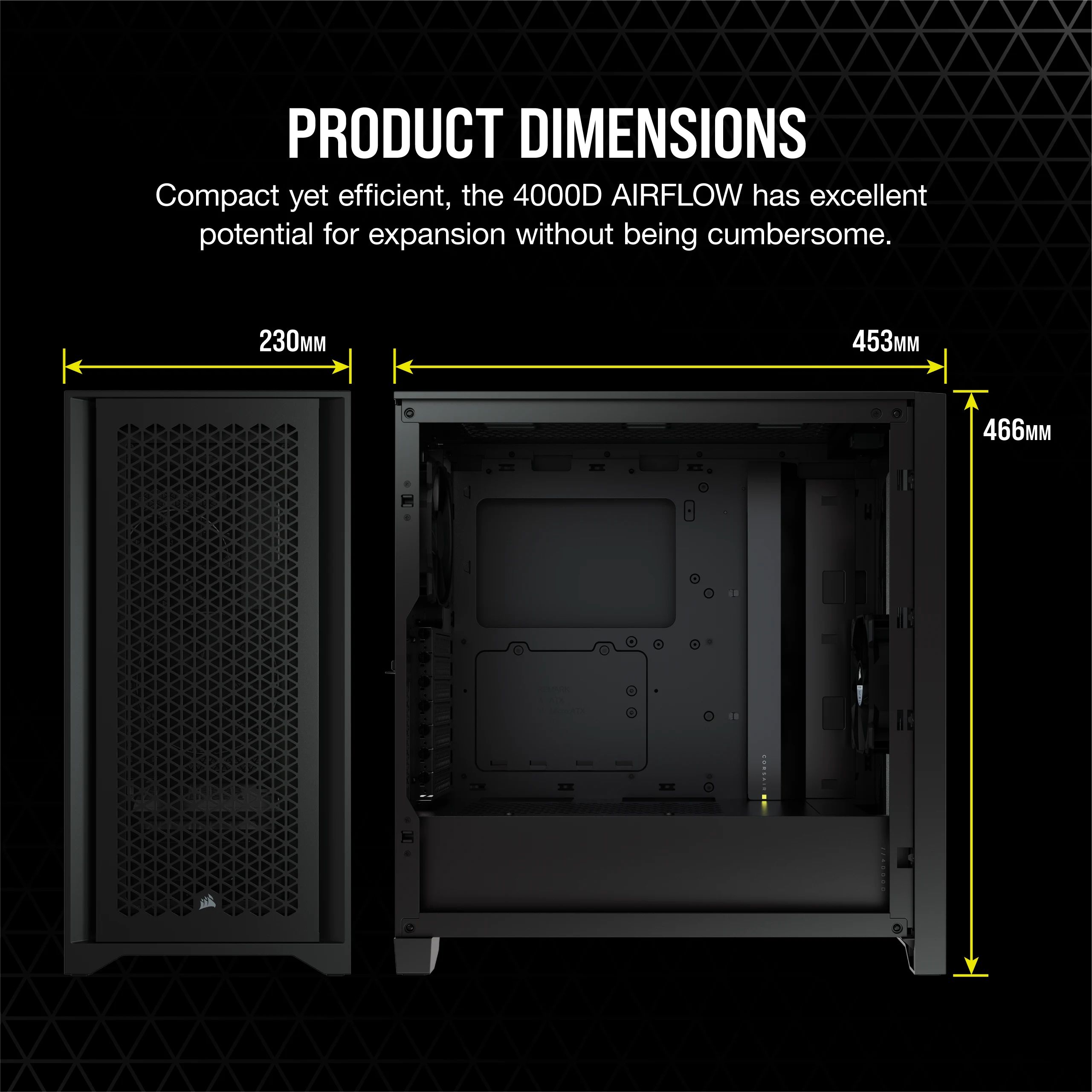 Corsair Case 4000D Airflow Black CC-9011200-WW (copy) - Case view 7