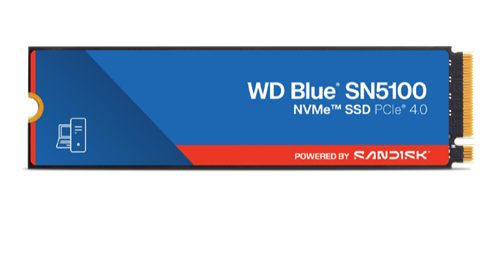WD SN5100 1TB NVMe Blue PCIe Gen4 SSD - View 1