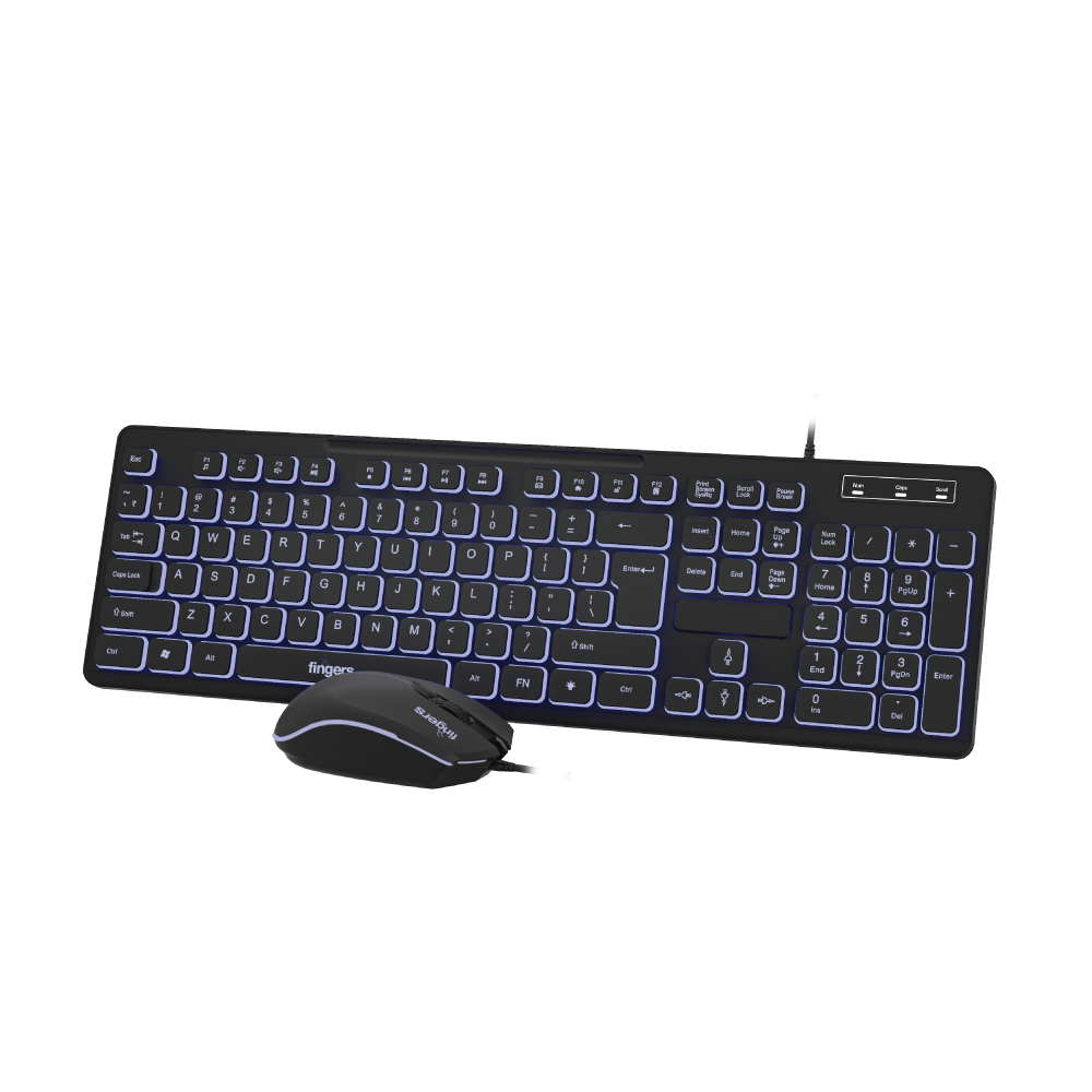 Fingers Keyboard Mouse Combo Wired Magnifico Duo Backlit