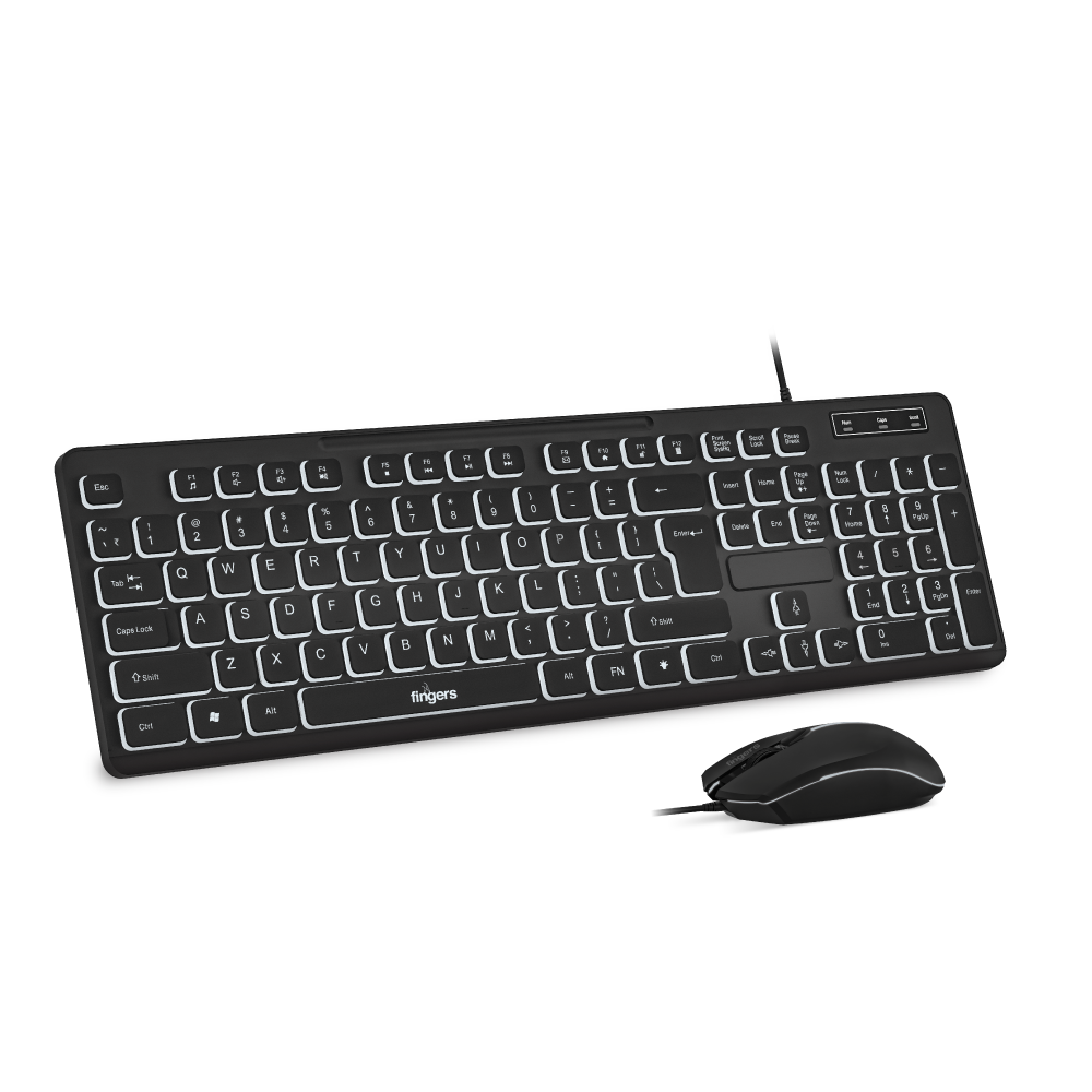 Fingers Keyboard Mouse Combo Wired Magnifico Duo Backlit