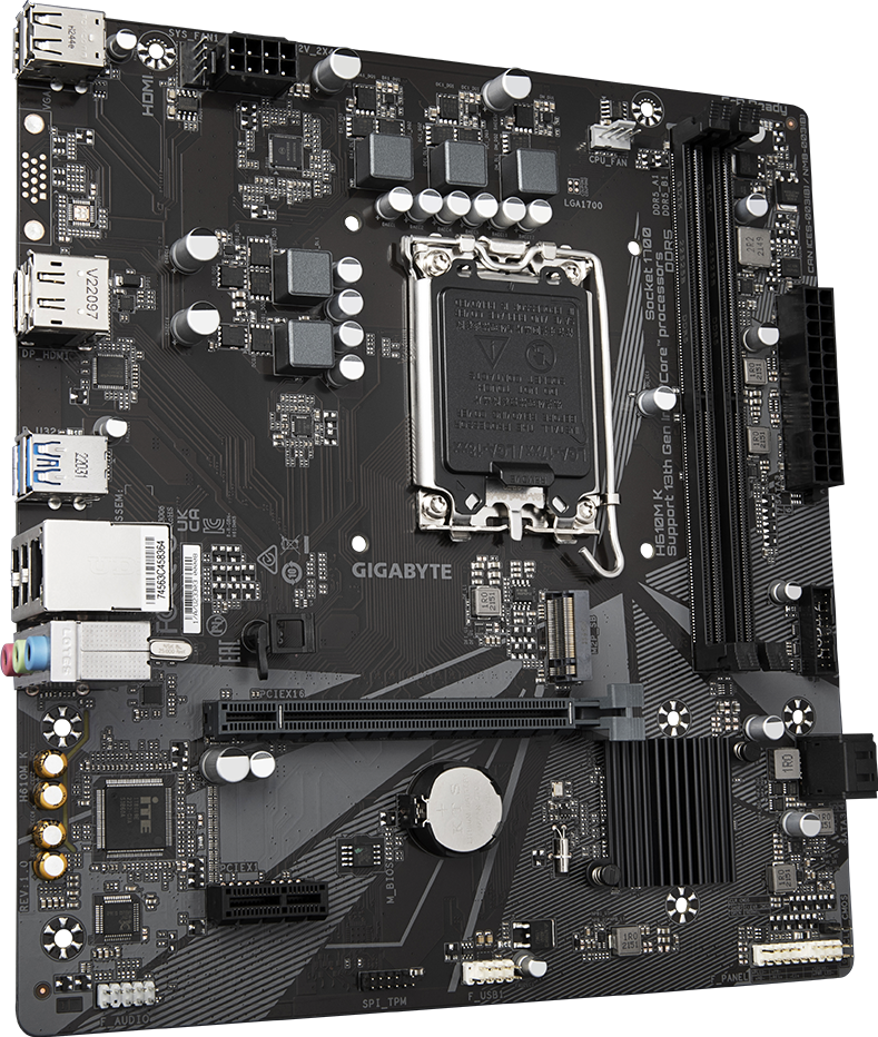Gigabyte Board H610M K DDR5 - View 2