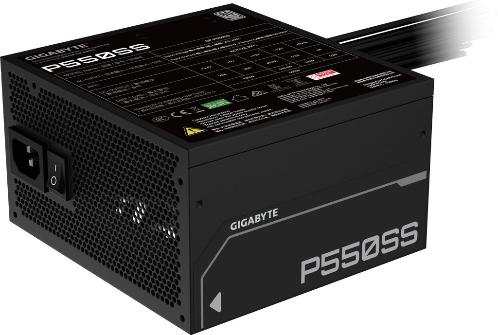 Gigabyte PSU 550W GP-P550SS Silver - View 3