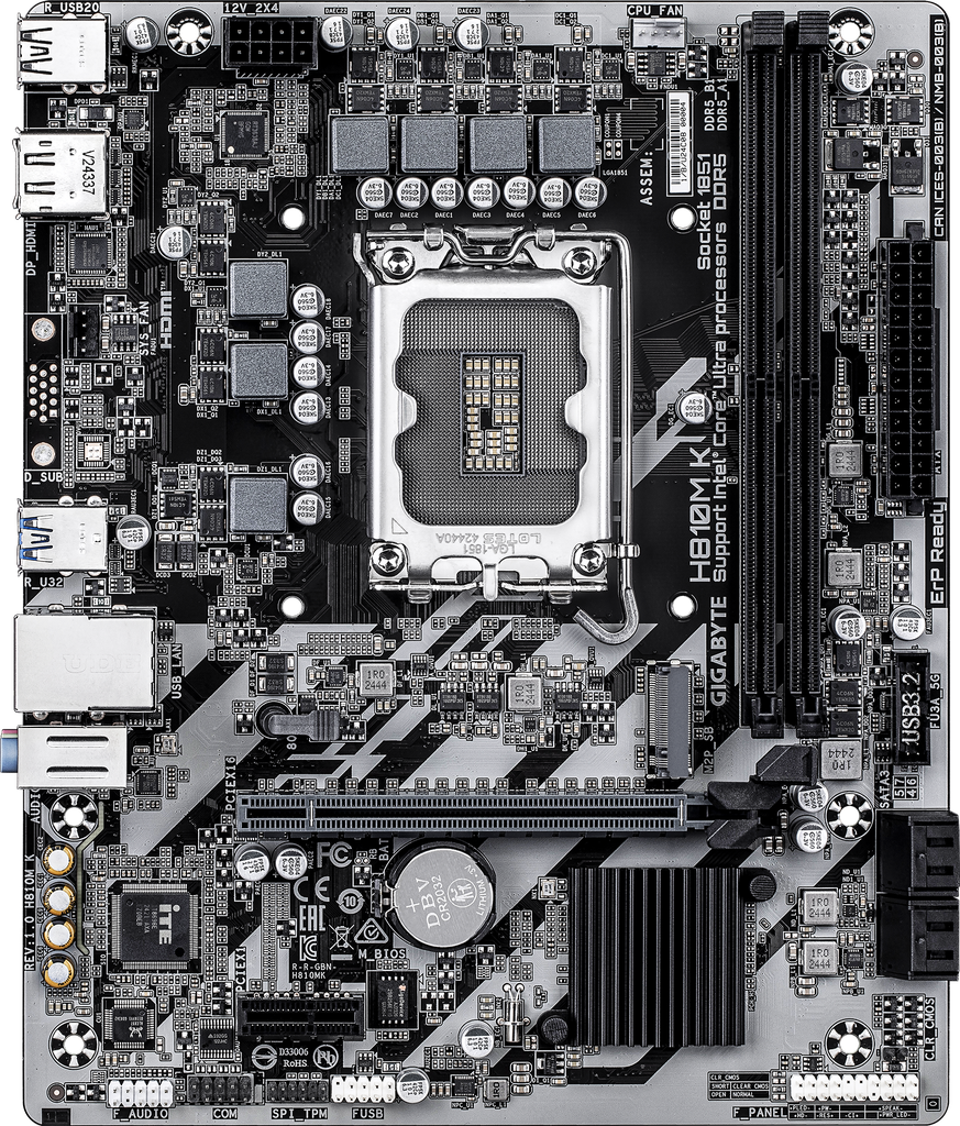 Gigabyte Board H810M K DDR5 - View 1