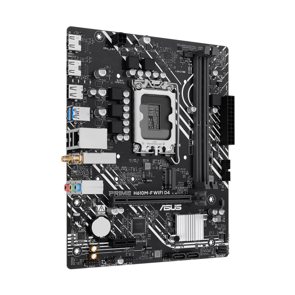 Asus PRIME H610M F WIFI D4 DDR4 Board - View 2