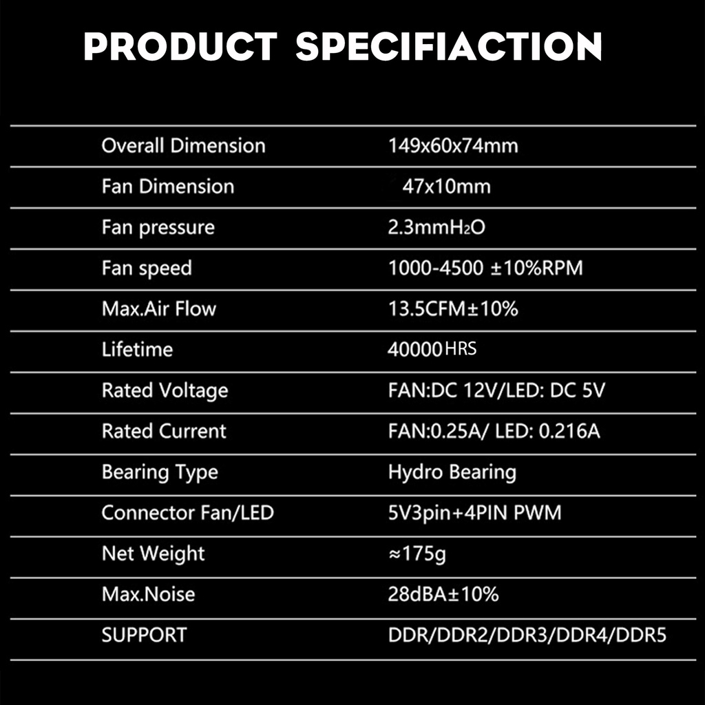Ant ESports Memory Radiator White MMR50