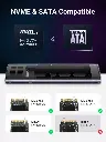 UGREEN 10Gbps M.2 NVMe SATA Enclosure CM578 15512