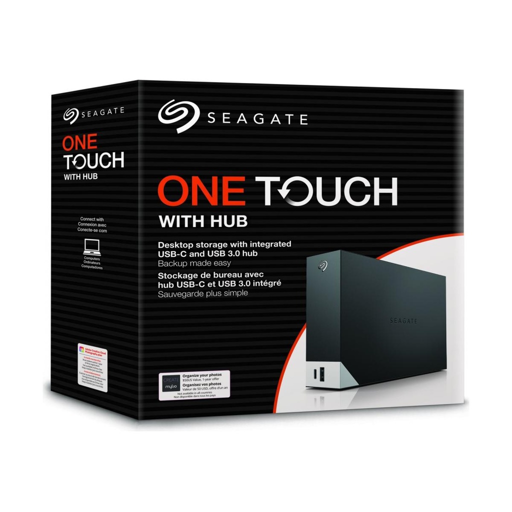 Seagate 4TB One Touch Hub Desktop External HDD STLC4000400