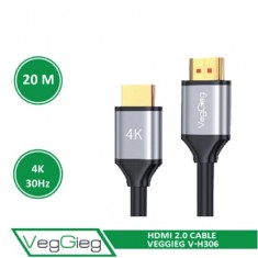 VegGieg V-H307 HDMI 2.0 4K Cable 20Mtr