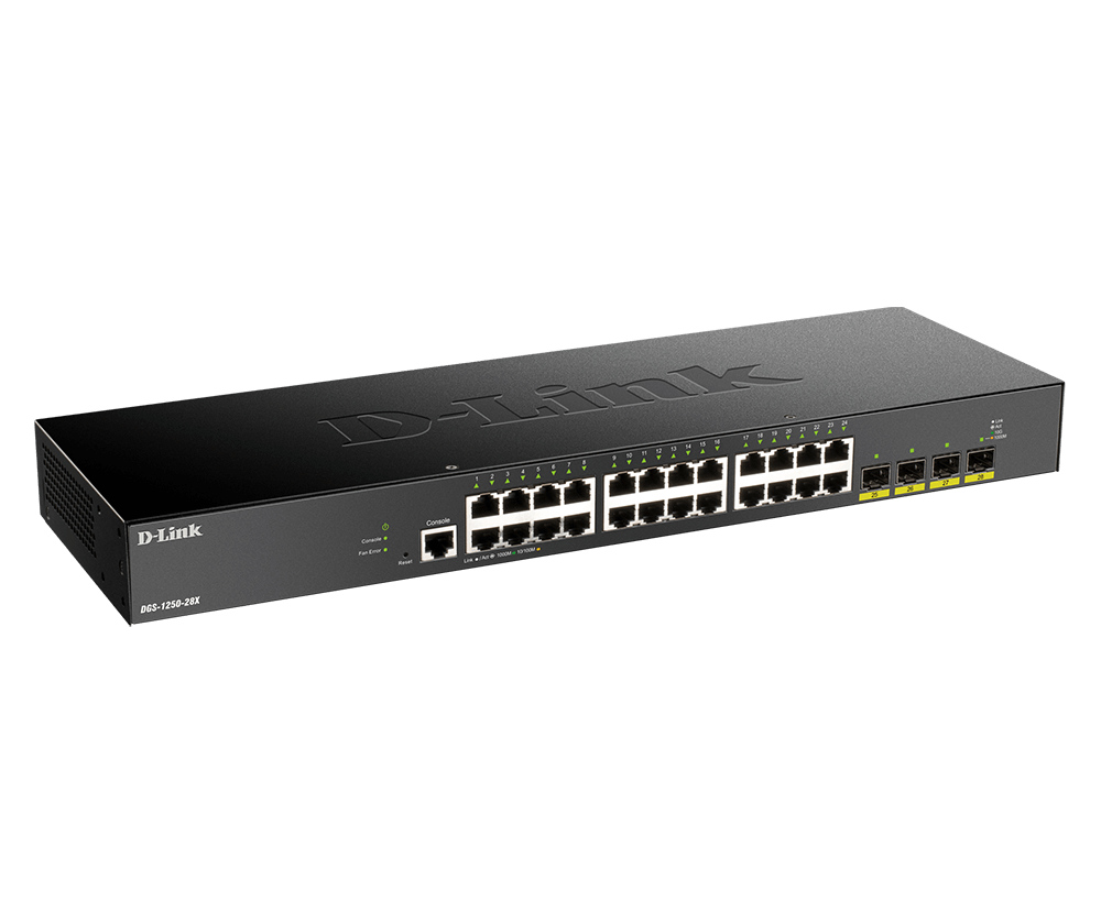 DLink DGS-1250-28X 1000MBPs Smart Switch