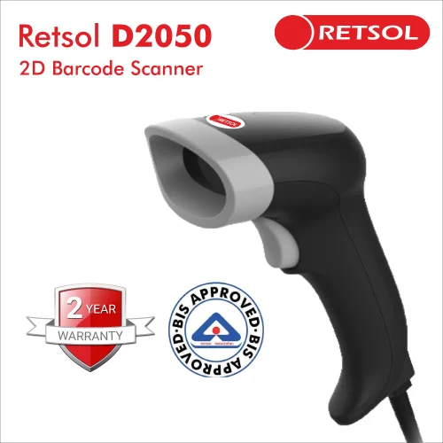 Retsol Barcode Scanner D2050N Wired 2D
