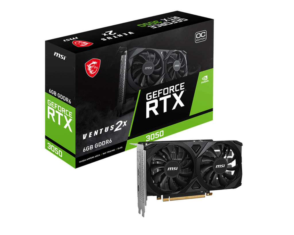 RTX3050 6GB MSI VENTUS 2X E 6G OC