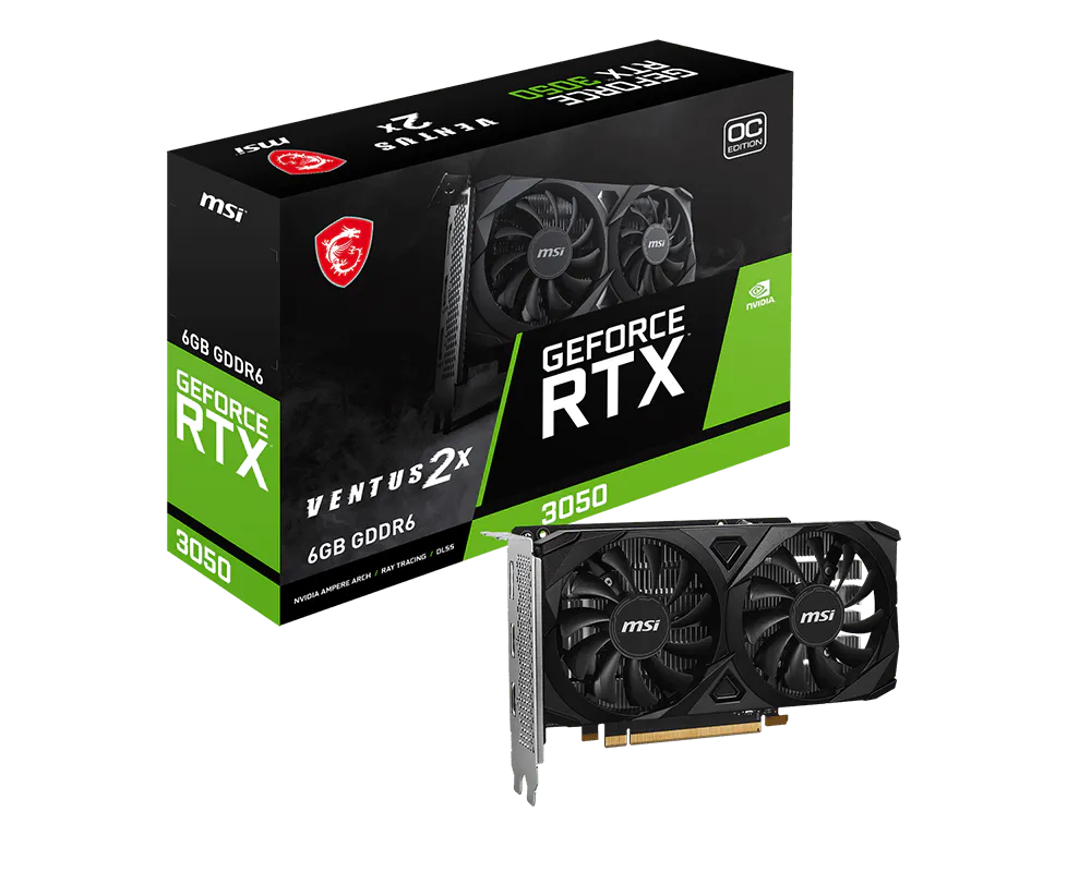 RTX3050 6GB MSI VENTUS 2X E 6G OC