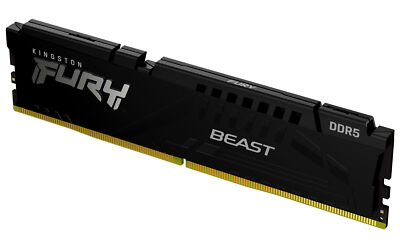 Kingston Memory DDR5 Fury Beast 16GB 6000Mhz KF560C30BBE-16 CL30 Expo Black