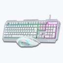 Zebronics Transformer1 Combo White KB Mouse LED Gaming