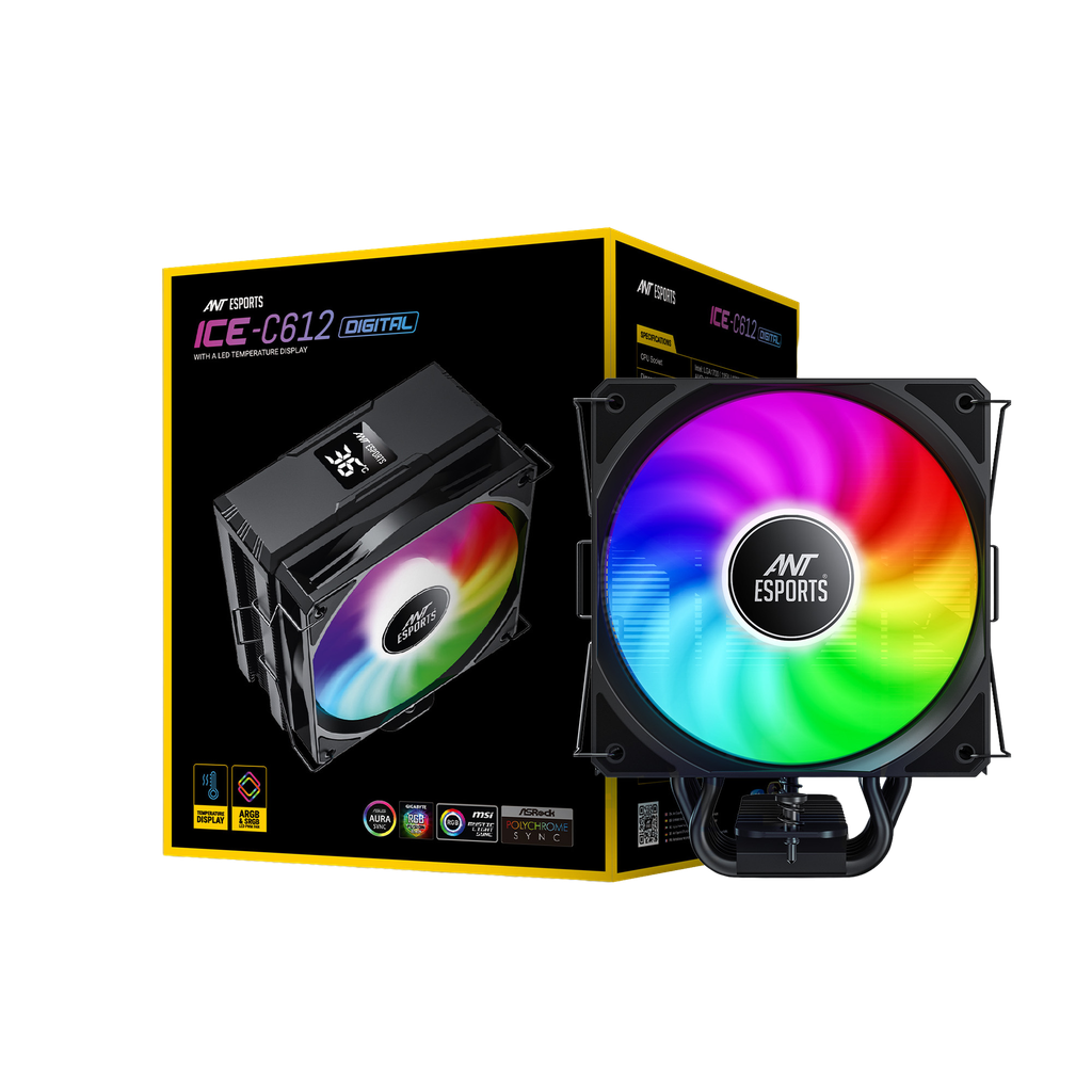 Ant Esports ICE C612 Digital Air Cooler