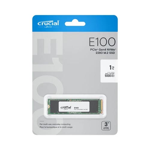 Crucial E100 1TB NVME SSD CT1000E100SSD8