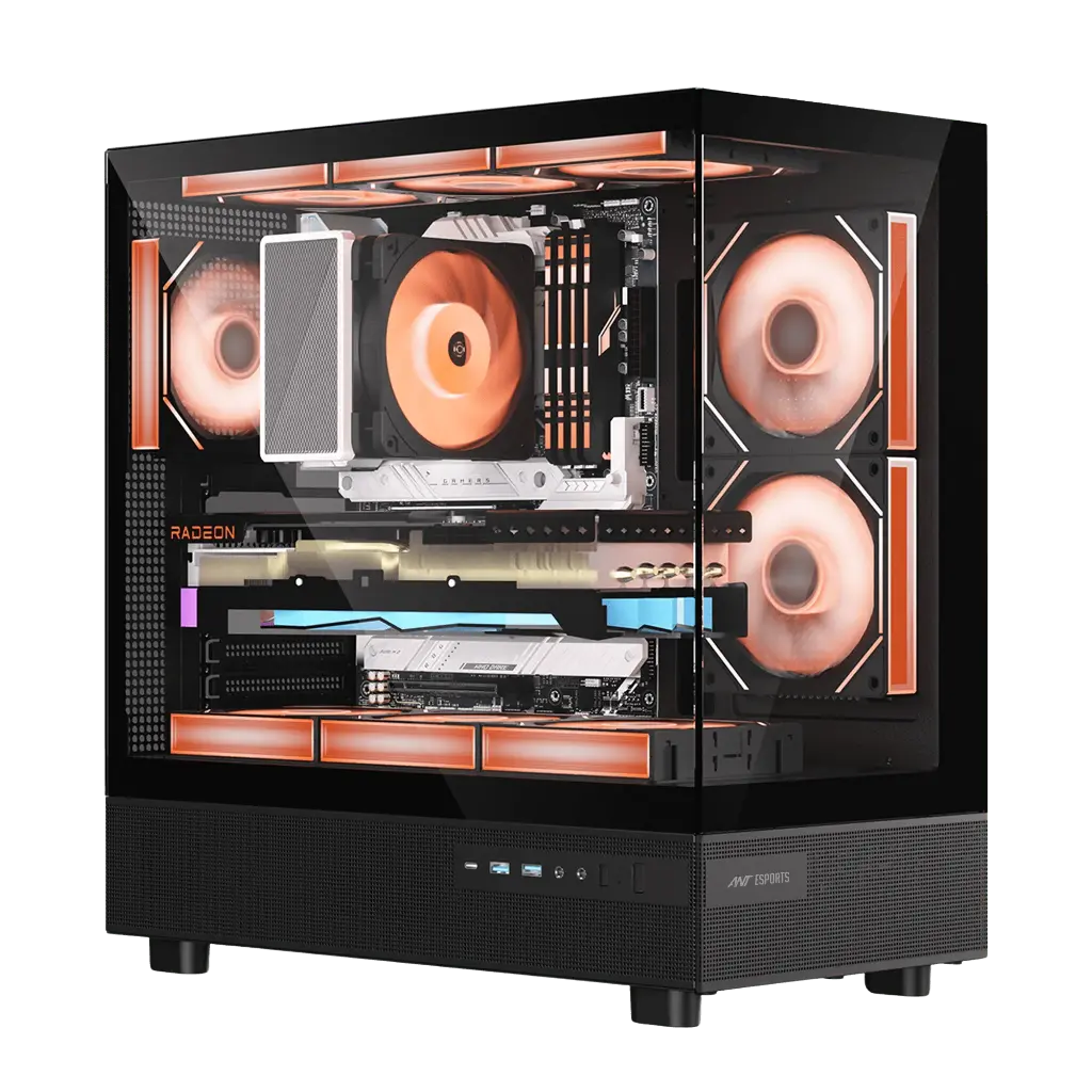 Ant Esports Case Crystal X6 Black