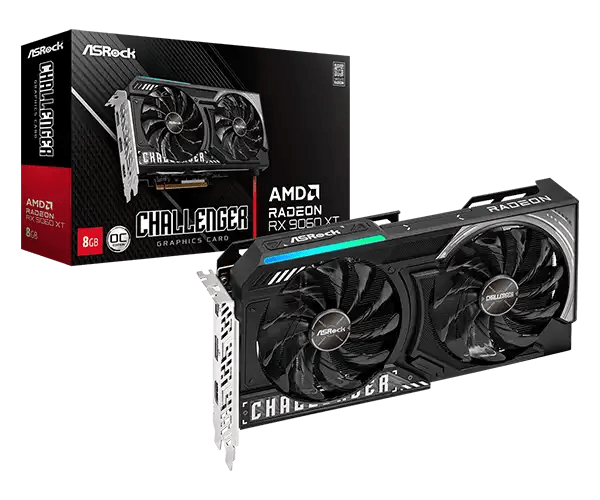 RX9060XT 8GB AsRock Challenger OC AMD Radeon